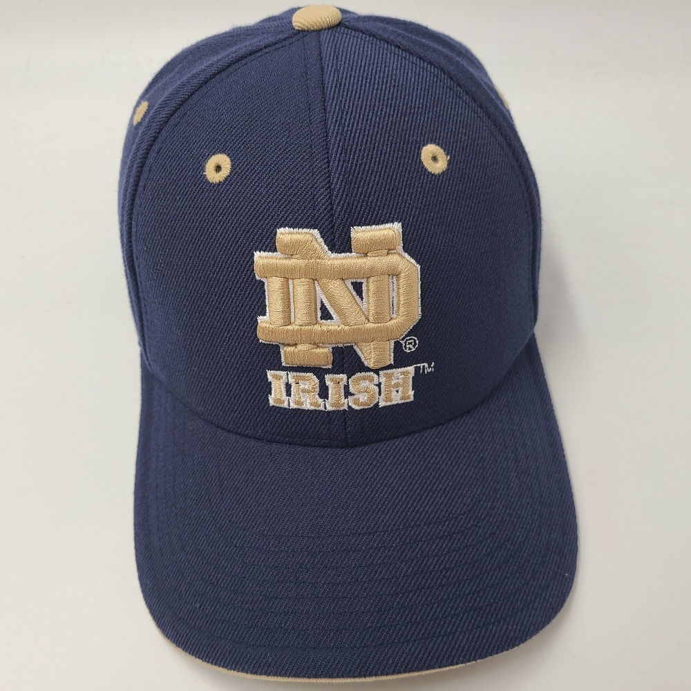Notre Dame Fighting Irish Hat Fitted 7 Colosseum Blue Gold NCAA Wool Blend Men
